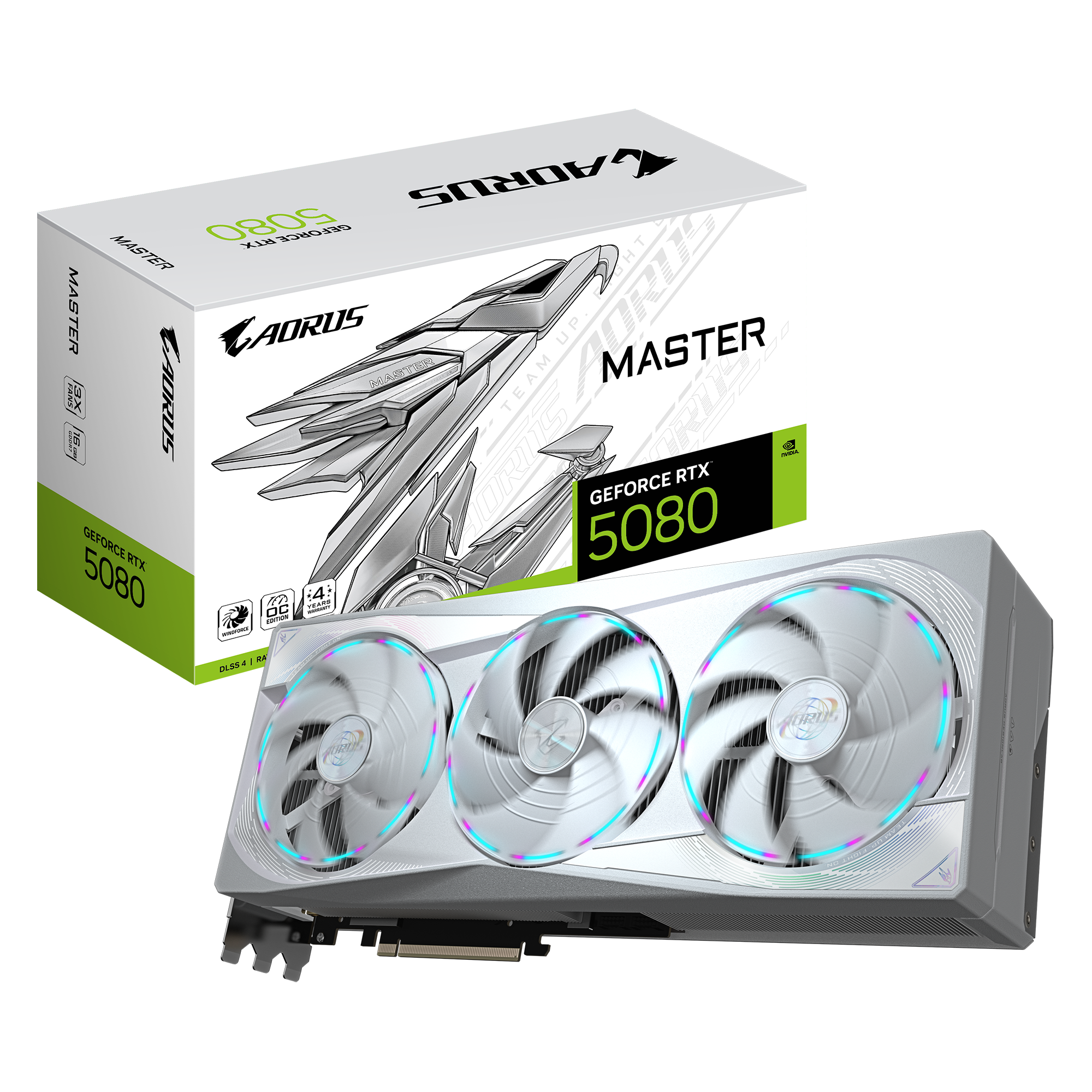 Gigabyte AORUS GeForce RTX 5080 MASTER ICE 16G (GV-N5080AORUSM ICE-16GD) | QdL Technologies Gigabyte AORUS GeForce RTX 5080 MASTER ICE 16G