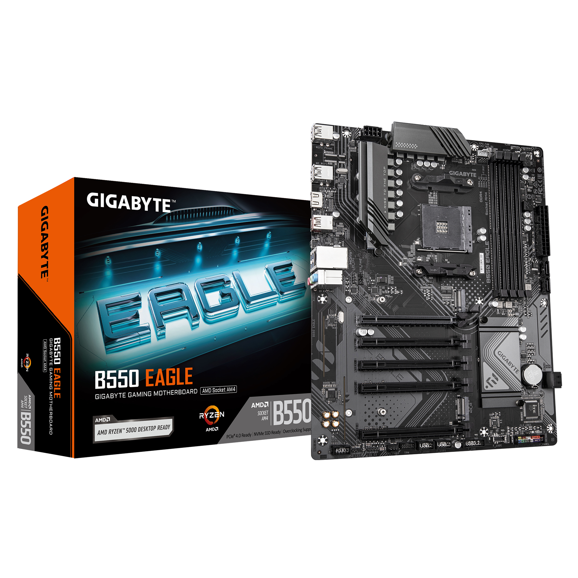 Gigabyte B550 EAGLE AMD AM4 ATX (GA-B550-EAGLE) | QdL Technologies Gigabyte B550 EAGLE AMD AM4 ATX