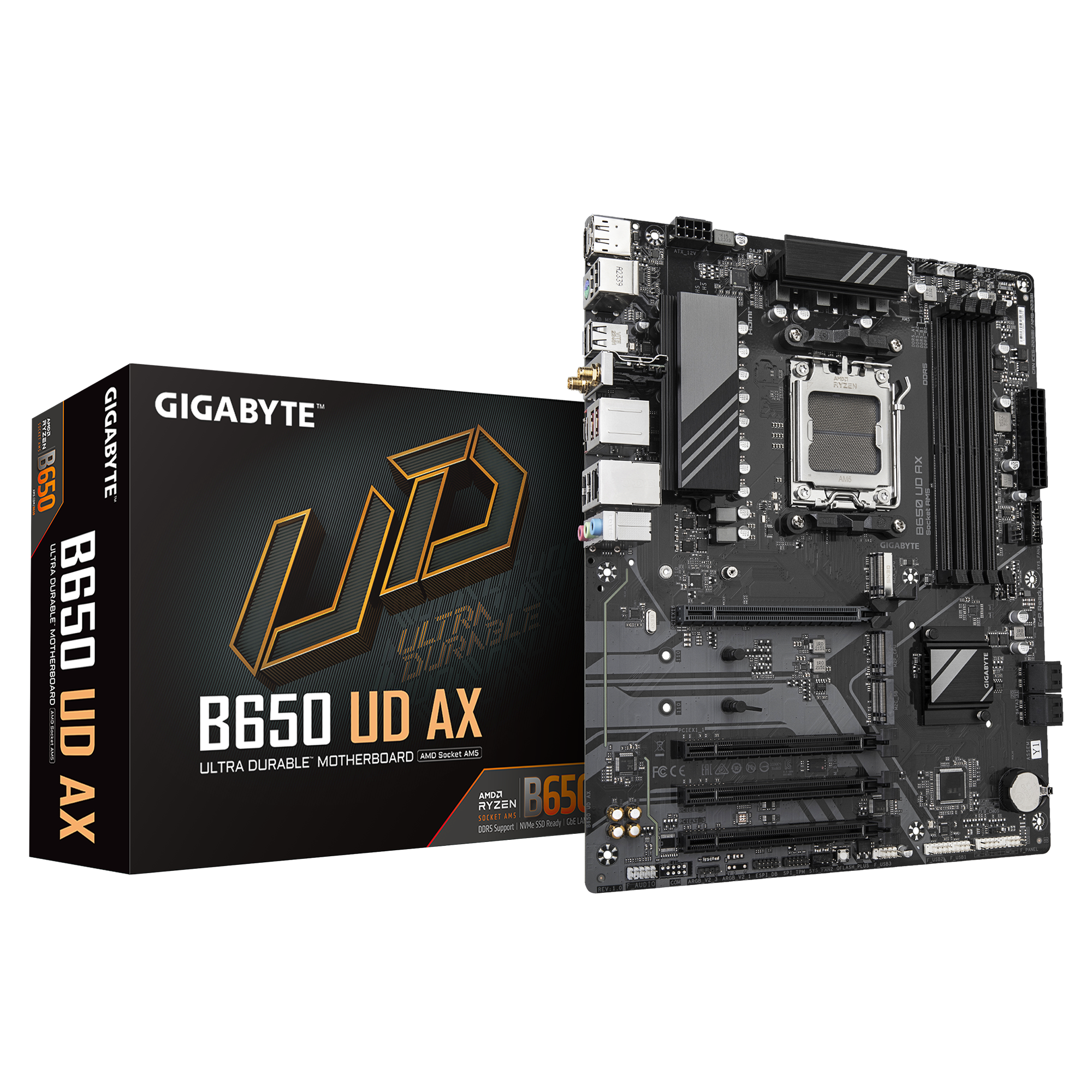Gigabyte B650 UD AX AMD AM5 ATX (GA-B650-UD-AX) | QdL Technologies Gigabyte B650 UD AX AMD AM5 ATX