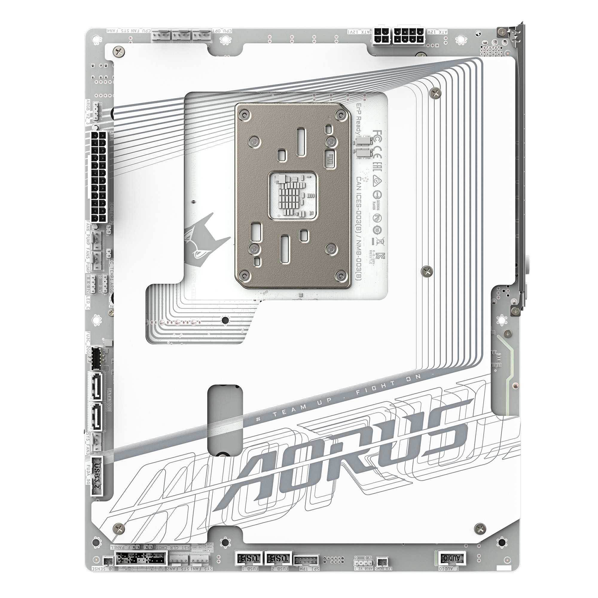 Gigabyte B850 AORUS STEALTH ICE AMD AM5 ATX (GA-B850-AORUS-STEALTH-ICE) | QdL Technologies Gigabyte B850 AORUS STEALTH ICE AMD AM5 ATX 02