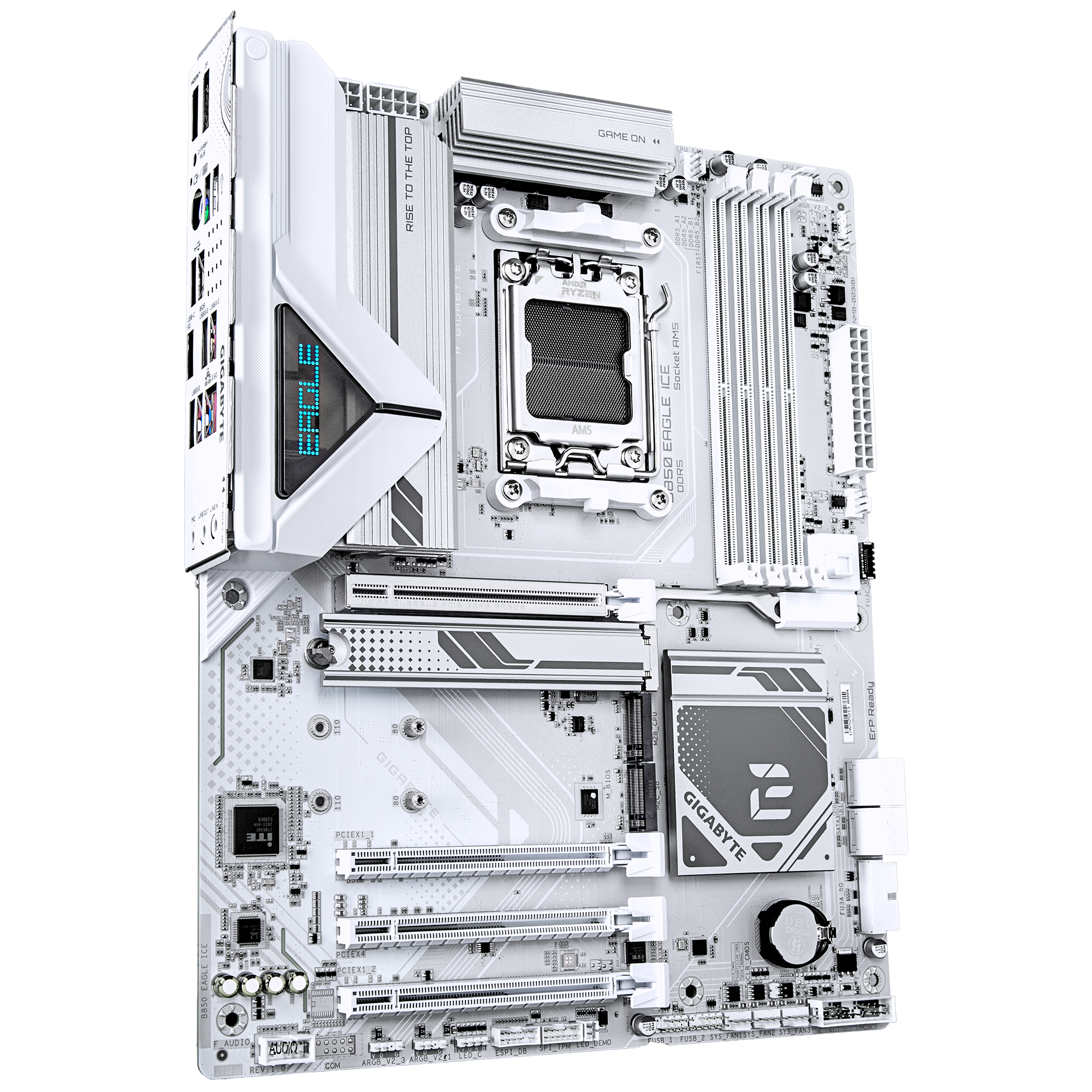 Gigabyte B850 EAGLE ICE AMD AM5 ATX (GA-B850-EAGLE ICE) | QdL Technologies Gigabyte B850 EAGLE ICE AMD AM5 ATX 02
