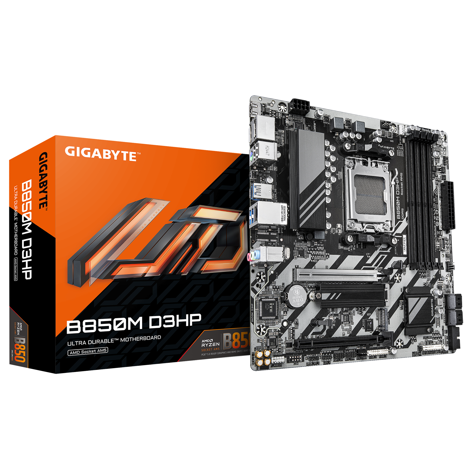 Gigabyte B850M D3HP AMD AM5 Micro-ATX (GA-B850M-D3HP) | QdL Technologies Gigabyte B850M D3HP AMD AM5 Micro ATX