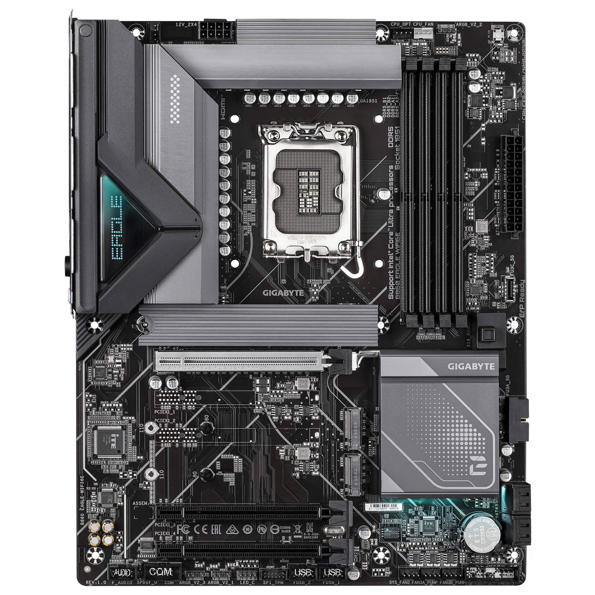 Gigabyte B860 EAGLE WIFI6E Intel LGA1851 ATX (GA-B860-EAGLE-WIFI6E) | QdL Technologies Gigabyte B860 EAGLE WIFI6E Intel LGA1851 ATX 02
