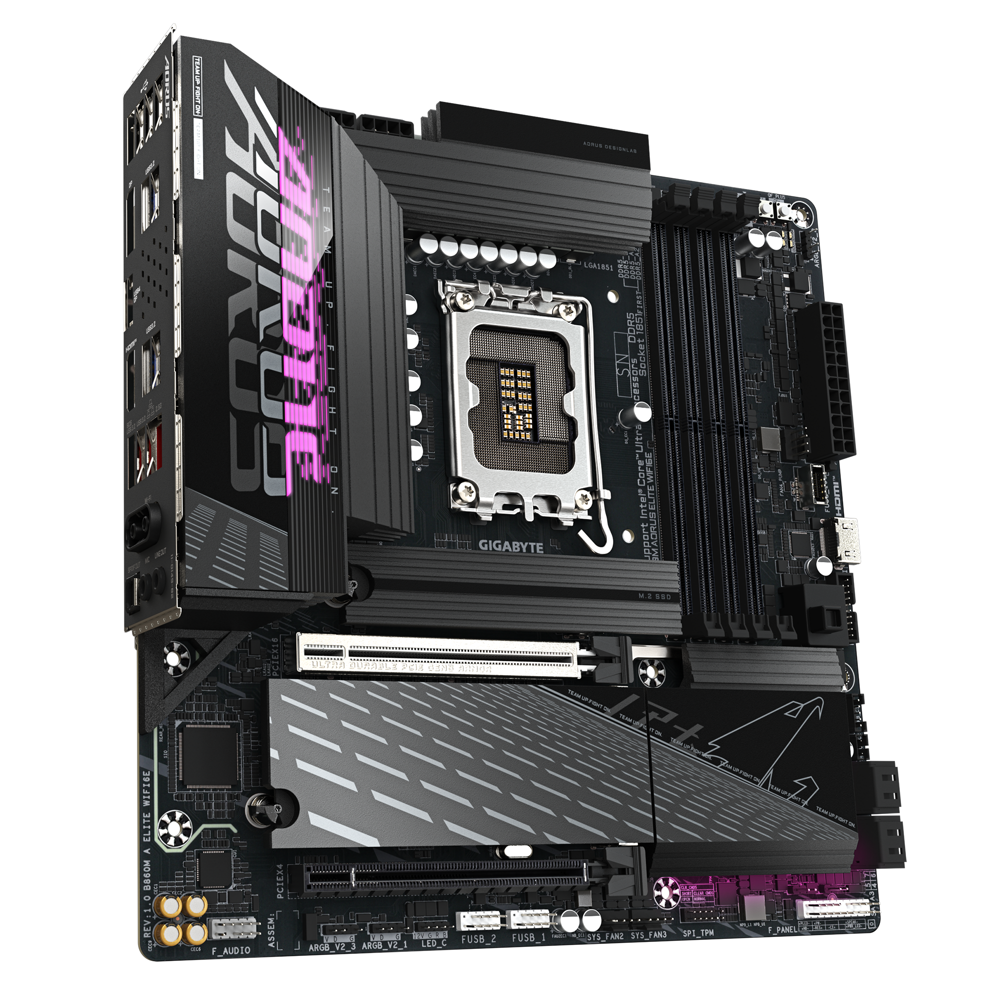 Gigabyte B860M AORUS ELITE WIFI6E Intel LGA1851 Micro-ATX (GA-B860M-A-ELITE-WIFI6E) | QdL Technologies Gigabyte B860M AORUS ELITE WIFI6E Intel LGA1851 Micro ATX 02