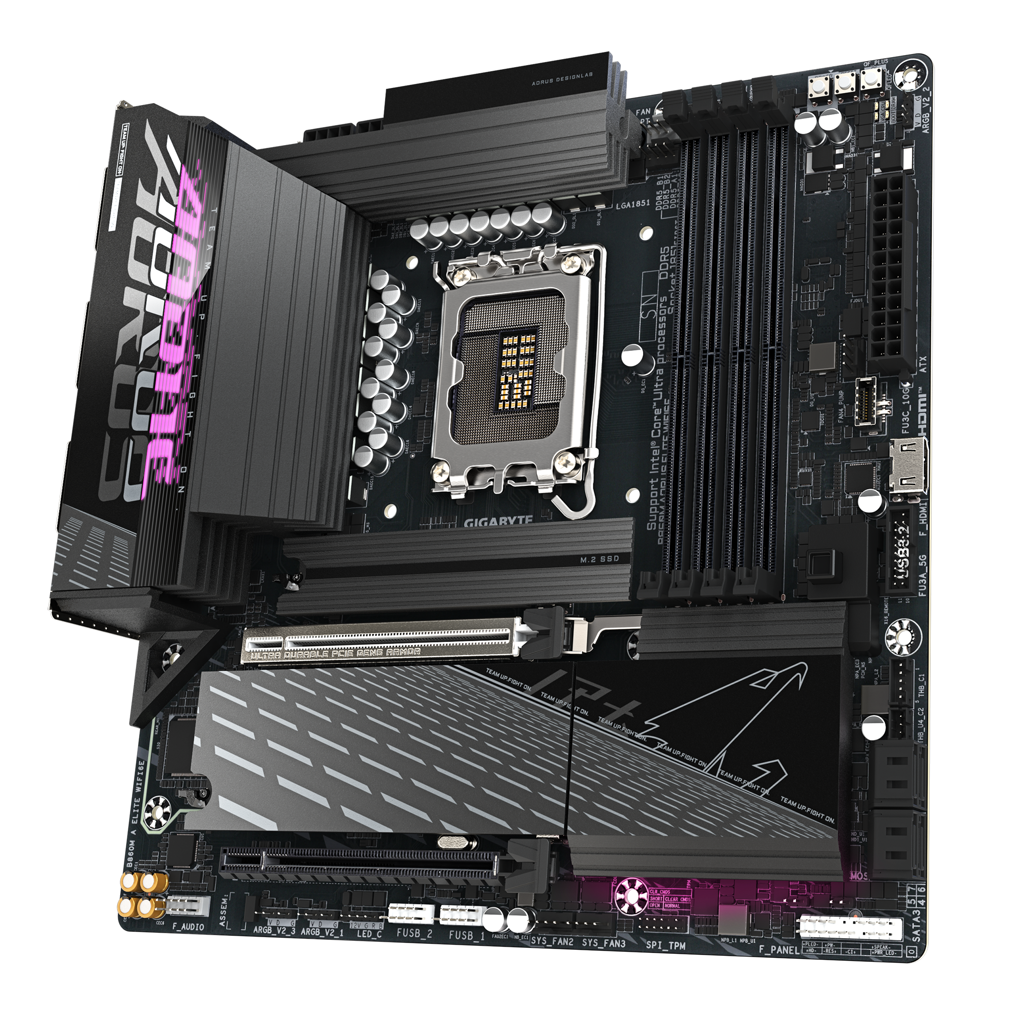 Gigabyte B860M AORUS ELITE WIFI6E Intel LGA1851 Micro-ATX (GA-B860M-A-ELITE-WIFI6E) | QdL Technologies Gigabyte B860M AORUS ELITE WIFI6E Intel LGA1851 Micro ATX 03