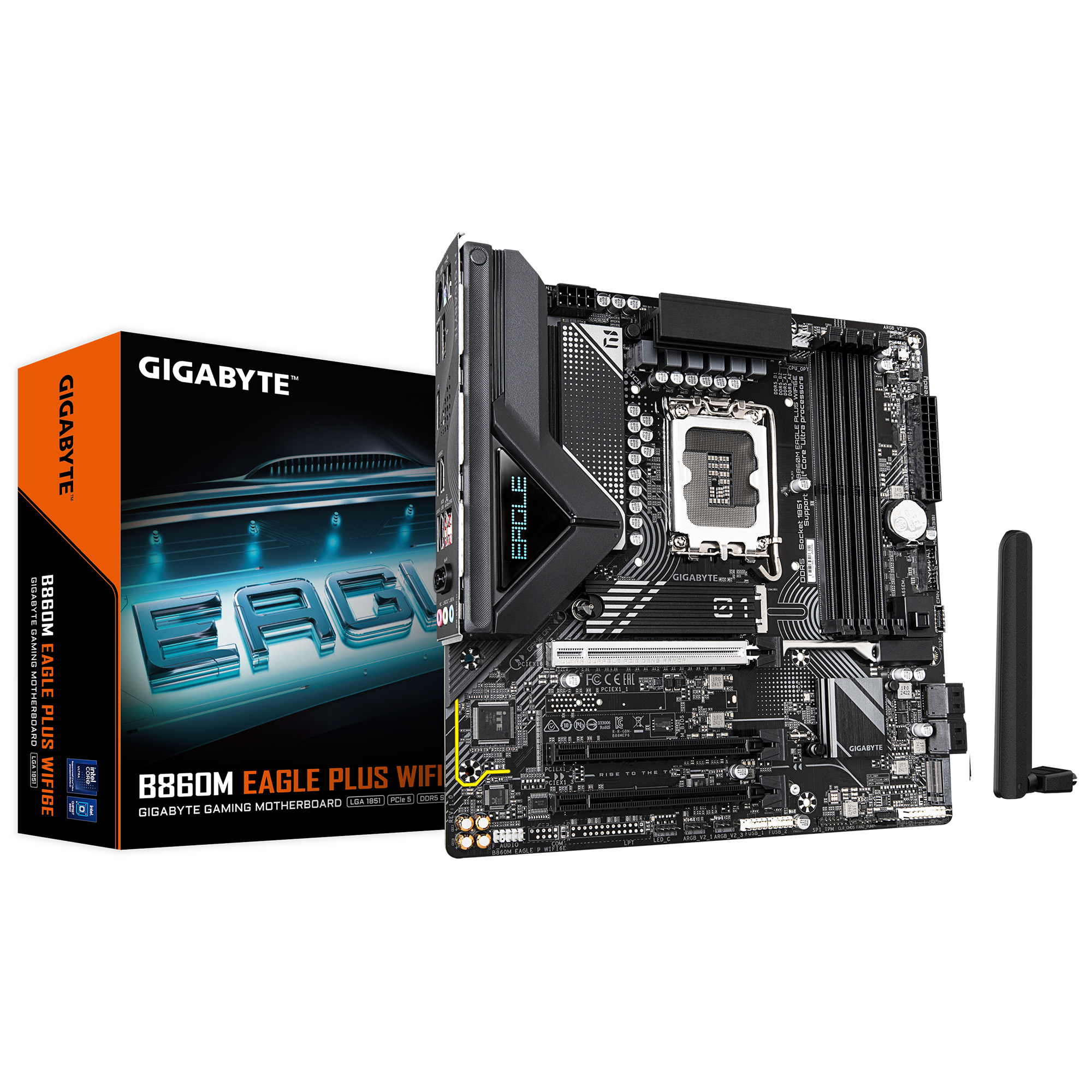 Gigabyte B860M EAGLE PLUS WIFI6E Intel LGA1851 Micro-ATX (GA-B860M-EAGLE-P-WIFI6E) | QdL Technologies Gigabyte B860M EAGLE PLUS WIFI6E Intel LGA1851 Micro ATX