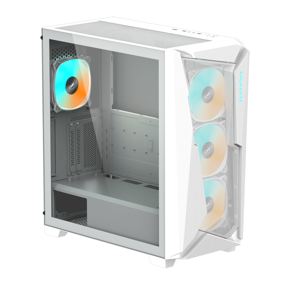 Gigabyte C301 GLASS V2 Mid Tower Chassis (GB-C301GW V2) | QdL Technologies Gigabyte C301 GLASS V2 Mid Tower Chassis White 07