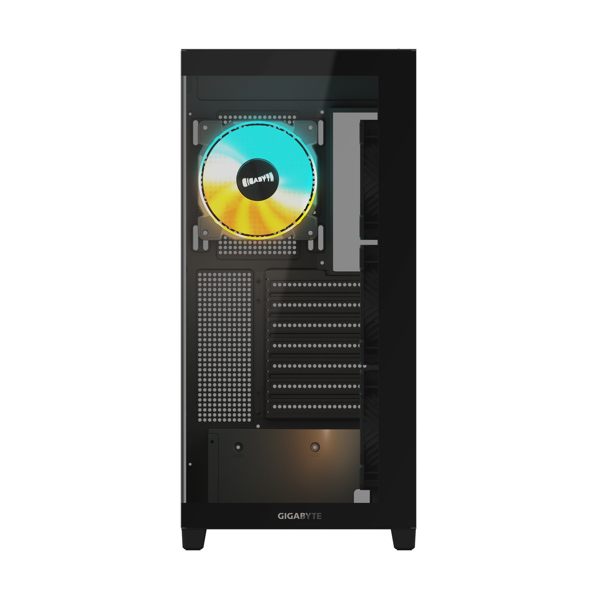 Gigabyte C500 PANORAMIC STEALTH Mid Tower Chassis (GB-C500P ST) | QdL Technologies Gigabyte C500 PANORAMIC STEALTH Mid Tower Chassis 01