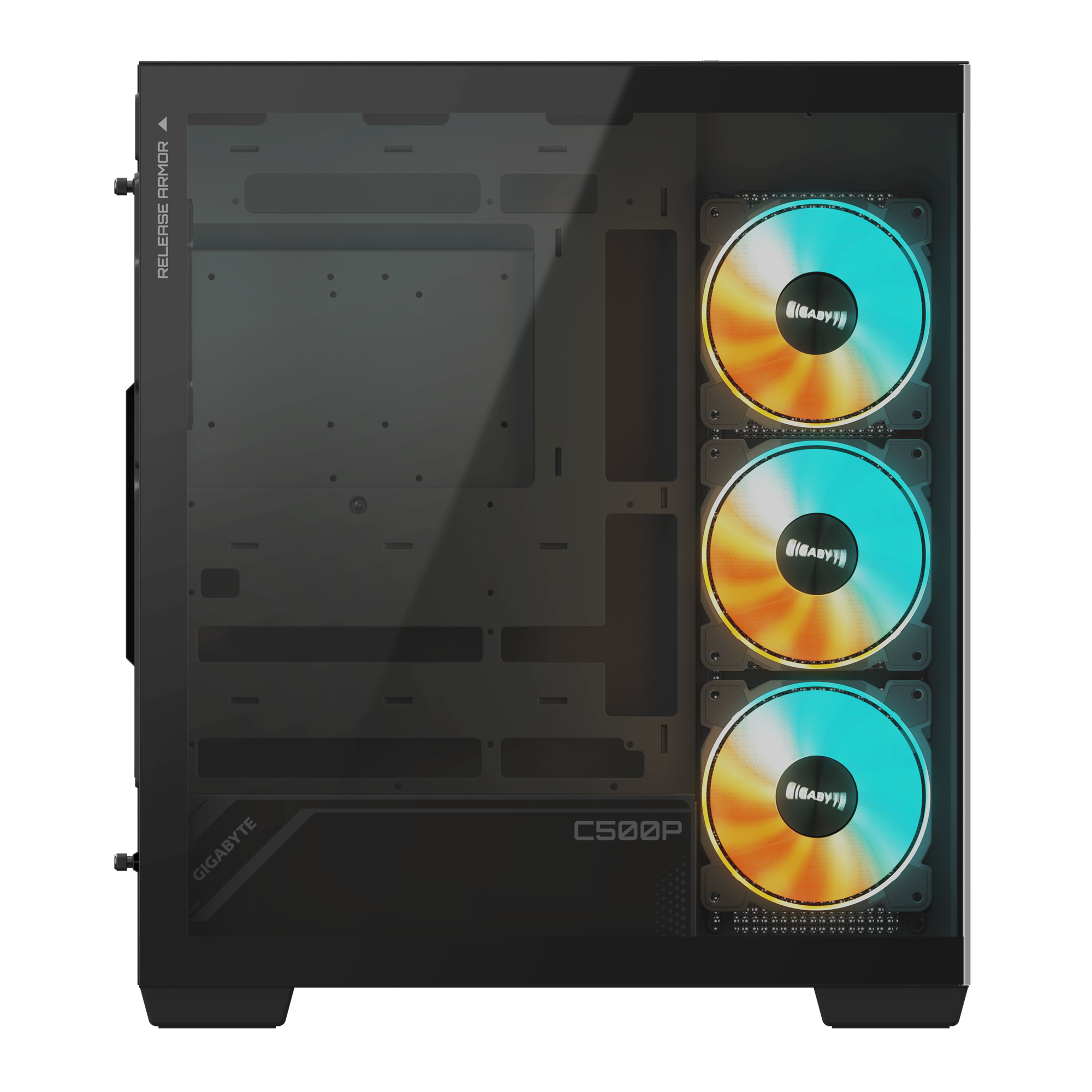 Gigabyte C500 PANORAMIC STEALTH Mid Tower Chassis (GB-C500P ST) | QdL Technologies Gigabyte C500 PANORAMIC STEALTH Mid Tower Chassis 03