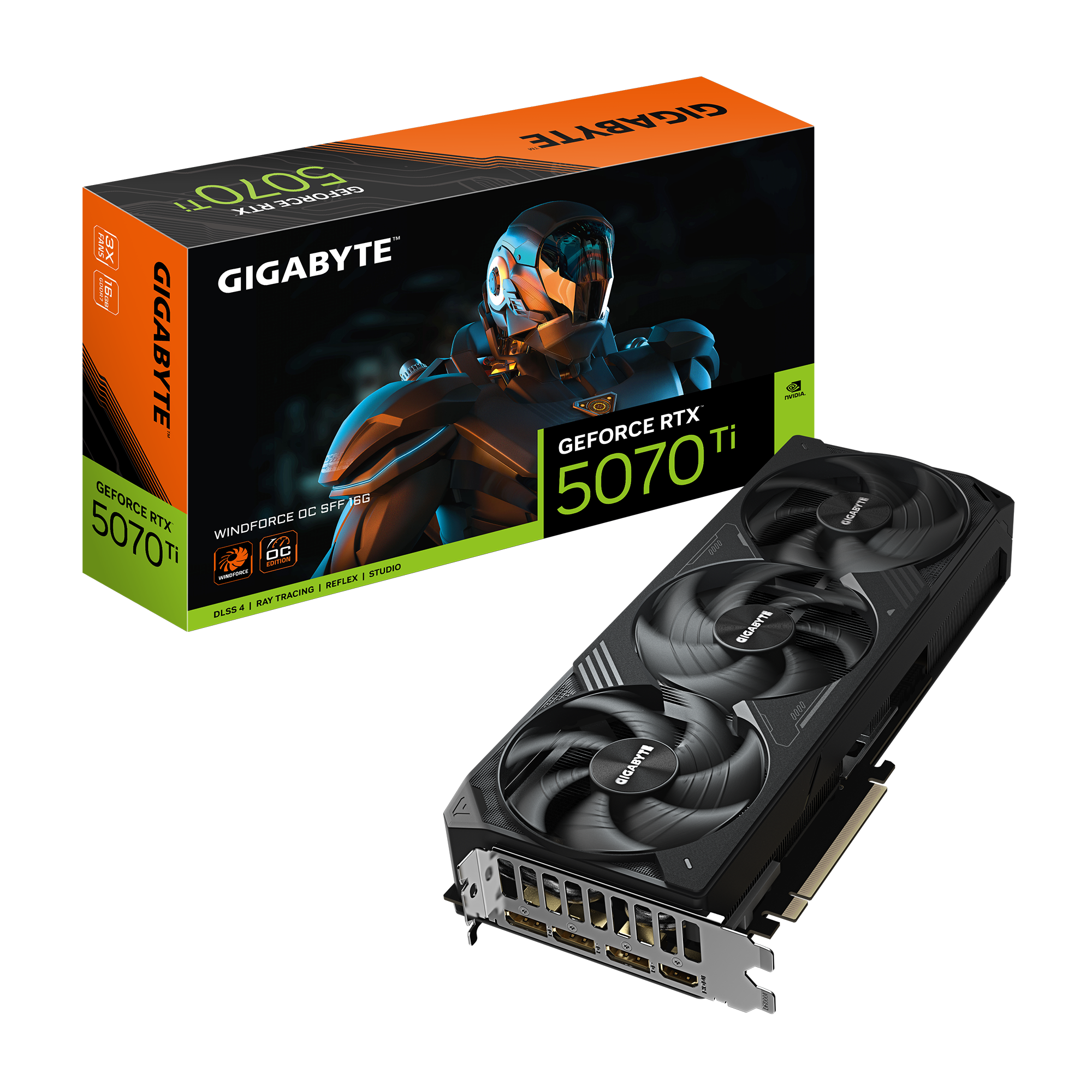 Gigabyte GeForce RTX 5070 Ti WINDFORCE OC 16G (GV-N507TWF3OC-16GD) | QdL Technologies Gigabyte GeForce RTX 5070 Ti WINDFORCE OC 16G