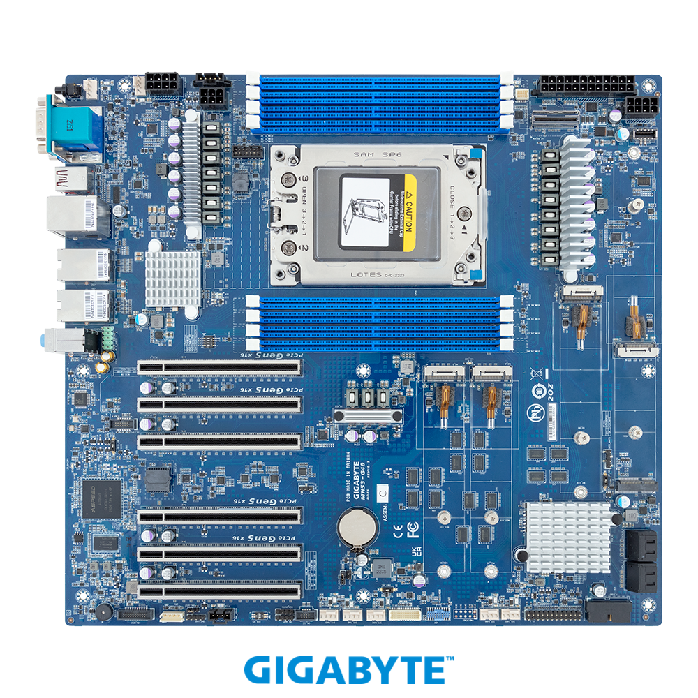 Gigabyte MH53-G40 AMD WRX90 Motherboard (MH53-G40) | QdL Technologies Gigabyte MH53 G40 AMD WRX90 01