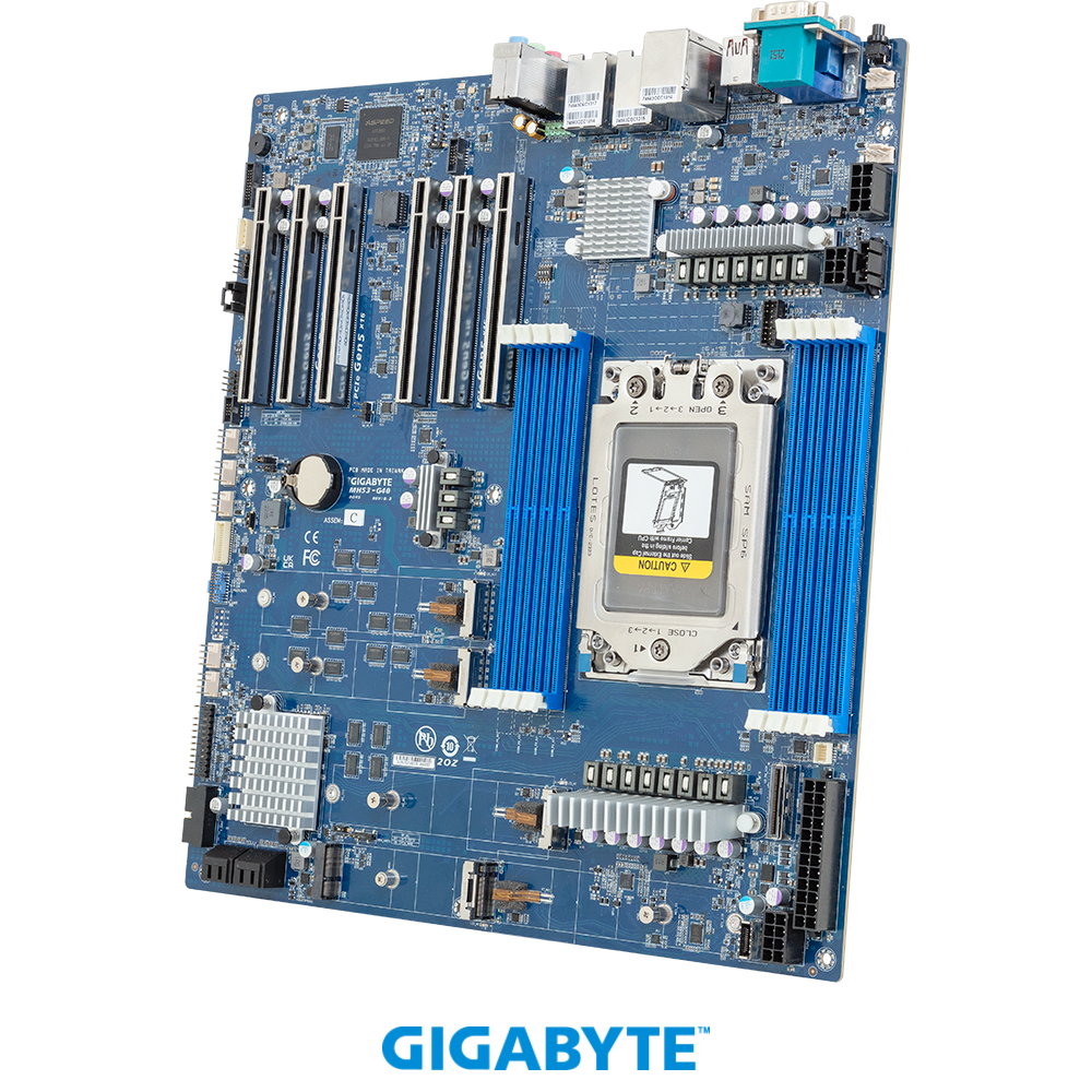 Gigabyte MH53-G40 AMD WRX90 Motherboard (MH53-G40) | QdL Technologies Gigabyte MH53 G40 AMD WRX90