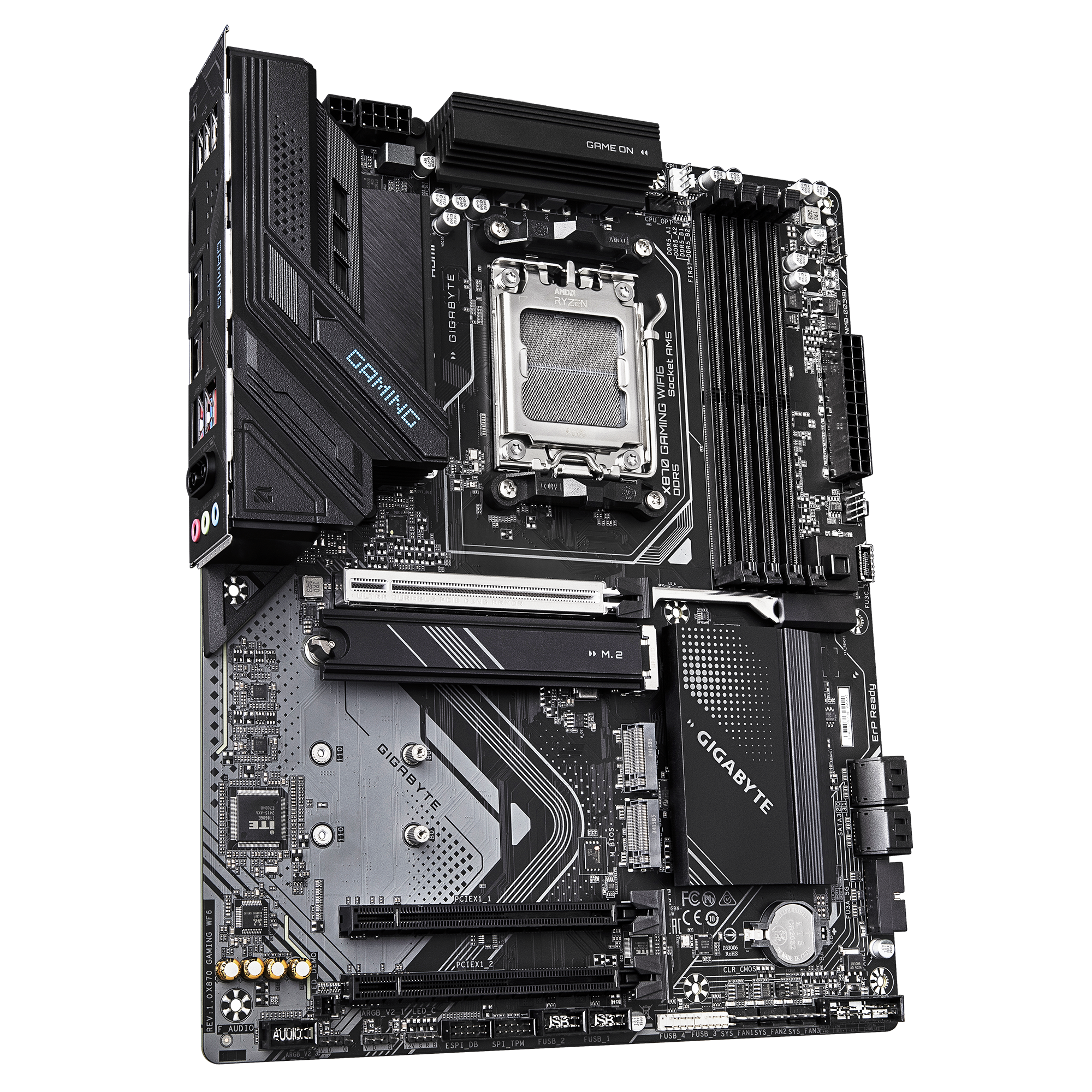 Gigabyte X870 GAMING WIFI6 AMD AM5 ATX (GA-X870-GAMING-WIFI6) | QdL Technologies Gigabyte X870 GAMING WIFI6 AMD AM5 ATX 02
