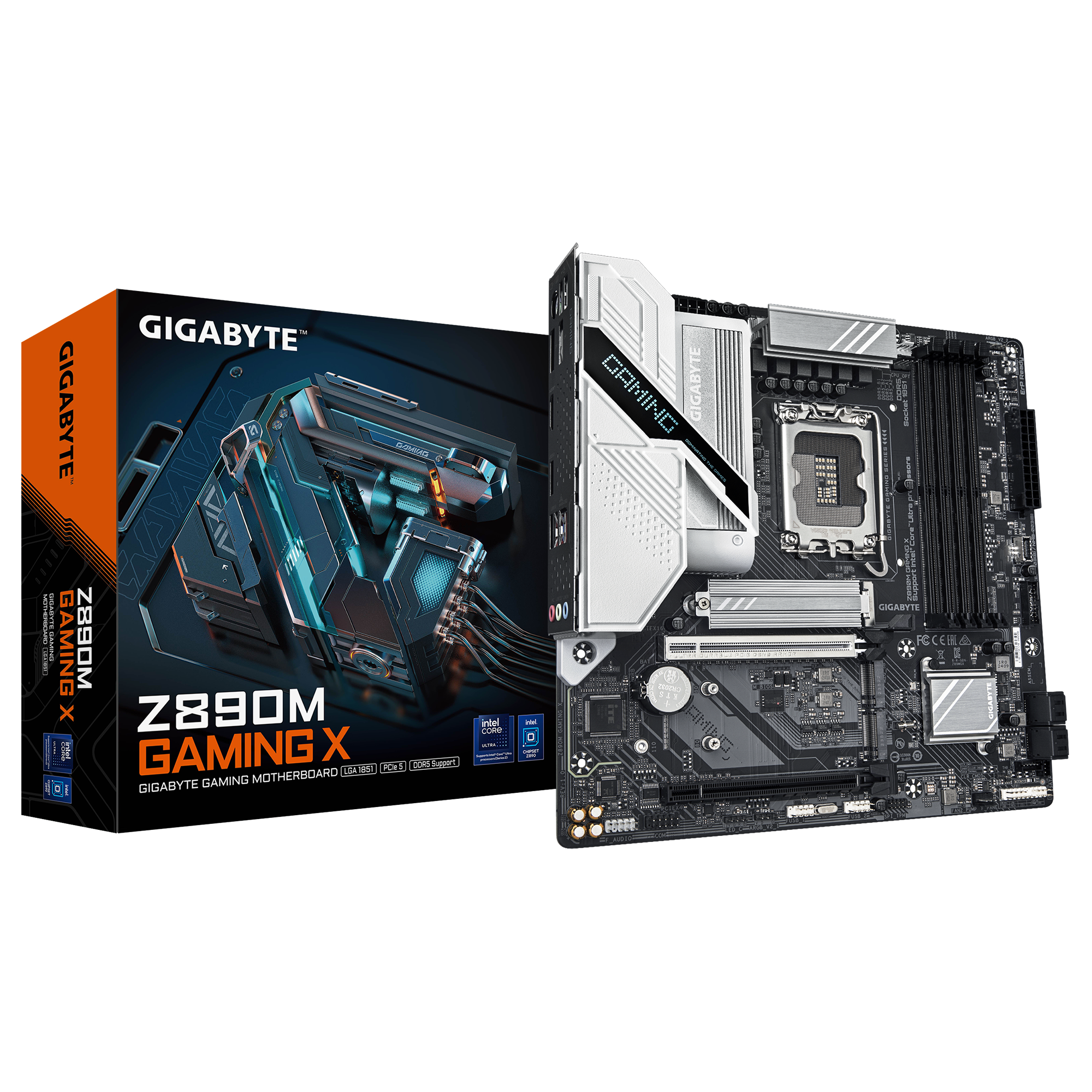 Gigabyte Z890M GAMING X Intel LGA1851 Micro-ATX (GA-Z890M-GAMING-X) | QdL Technologies Gigabyte Z890M GAMING X Intel LGA1851 Micro ATX