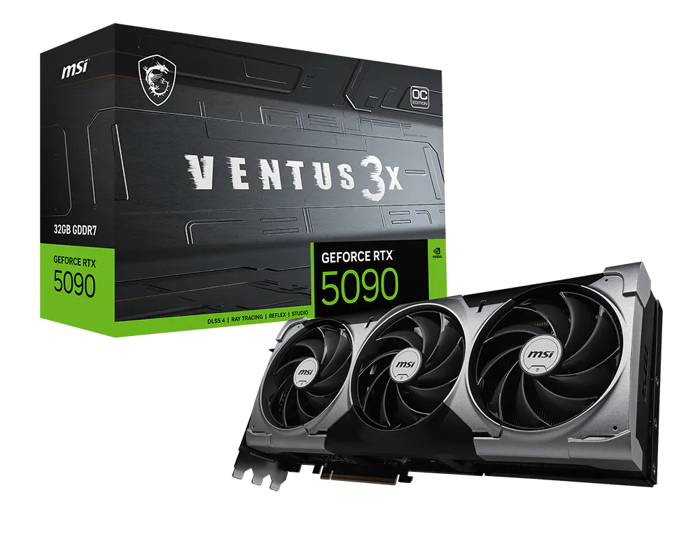 MSI GeForce RTX 5090 VENTUS 3X OC 32G (RTX5090VENTUS3XOC32GB) | QdL Technologies MSI GeForce RTX 5090 VENTUS 3X OC 32G